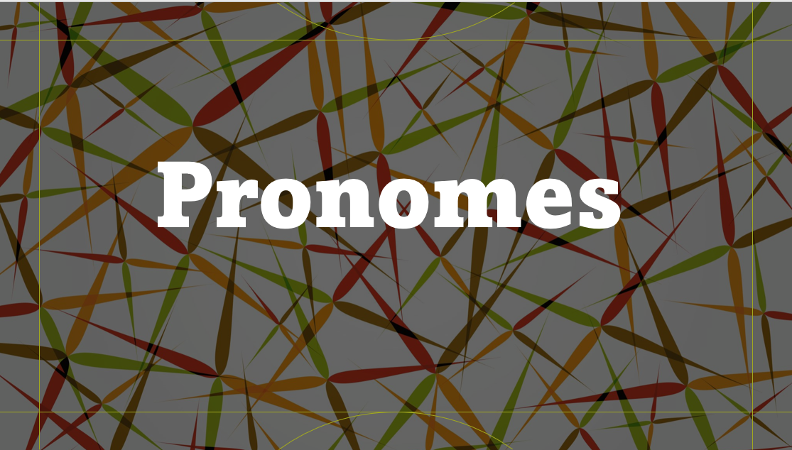 Slide pronomes