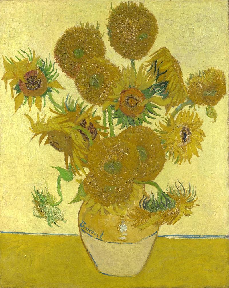 Vincent van Gogh, Girassóis, 1888. Fonte: nationalgallery.org.uk