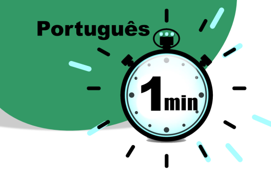 Português num minuto - imagem ilustrativa